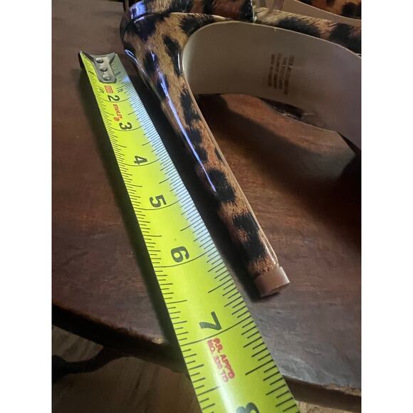 STEVE MADDEN COLOGNE LEOPARD PRINT STILETTO SANDALS SIZE 9 1/2M - Picture 8 of 8